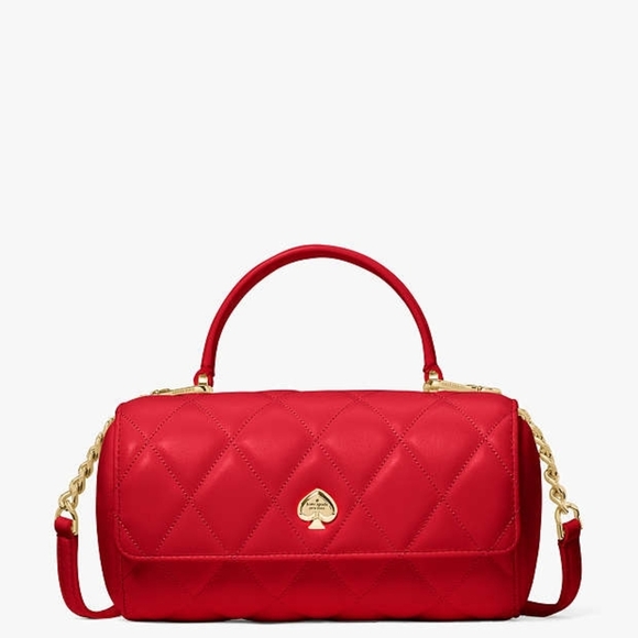 Kate Spade Vibrant Red Quilted Mini Bag - Picture 3 of 4